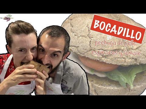 Bocadillo de pechuga de pollo, espinacas y tomate, |BOCADILLO_PAN_CENTENO| |BOCADILLO_PATÉ_LENTEJAS|