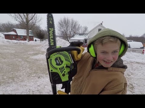 Preparing for cold winter weather part 1 | Cutting firewood