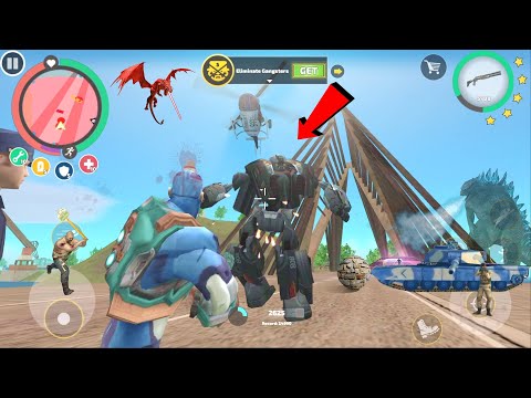 Rope Hero: Vice Town (Rope Hero Boom Baam on Colorado River Bridge) Car Robot - Android Gameplay HD