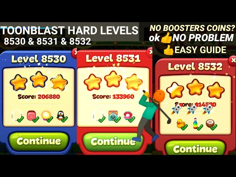 toon blast LEVELS 8530|8531|8532 🤺✨easy clear GUIDE🦕