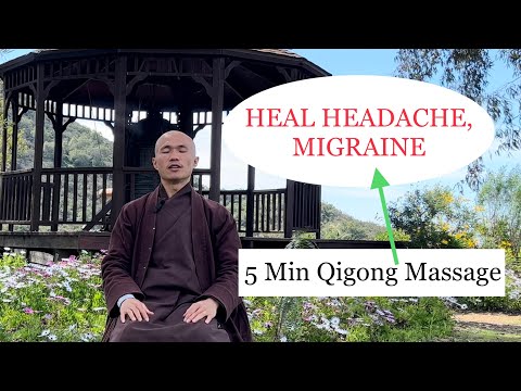 HEAL HEADACHE, MIGRAINE | 5-Minute Qigong Massage Daily