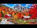 Canada in Autumn 4K 🍂 Discover Fiery Maple Forests, Tranquil Lakes & Charming Villages