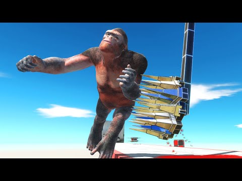 ROTATING SPIKE and SPIKE FLOOR Challenge | Animal Revolt Battle Simulator