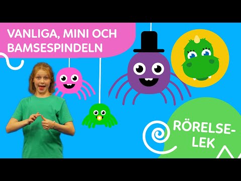 Bolibompa Mini: Rörelselek - Vanliga, mini och bamsespindeln