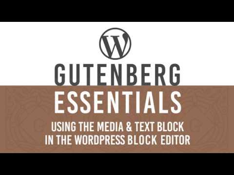 Add Pictures in line Text in WordPress Gutenberg Block Editor using Media text blocks