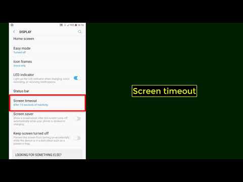 How to change screen light timeout on Android - Tutorial