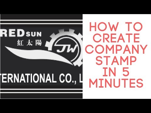 how to create a company ruber stamp in 5 minute