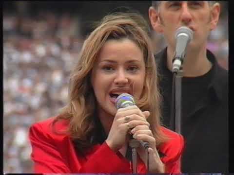 Tina Arena 1995 AFL Grand Final National Anthem Geelong Carlton Premiers