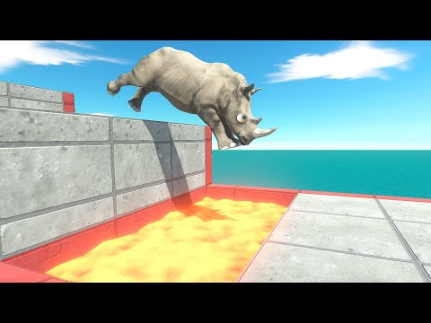 Can Animals Jump Over The Lava Trap, - Animal Revolt Battle Simulator