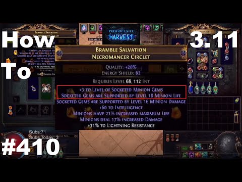 How To Craft My Helmet (+3 Minion Gems & LvL 18 Minion Life) - 410