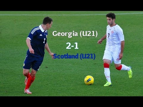 Georgia(U21) 2-1 Scotland(U21) Goals (14/10/2013) [HD]