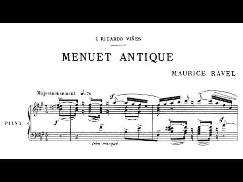 Maurice Ravel - Menuet antique (1895)