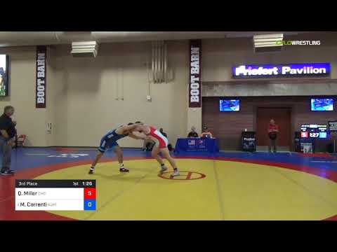 2018 Marine Corps US Open/UWW Junior Freestyle 97 3rd Place - Quinn Miller (CWC) Vs. Matthew Corre