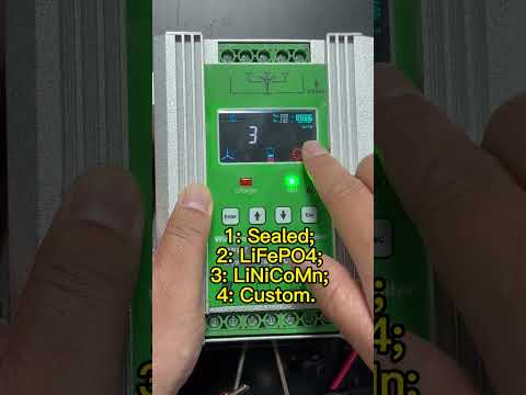 How to set the battery types on mppt wind solar hybrid controller