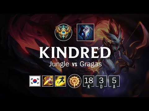 Kindred Jungle vs Gragas - KR Challenger Patch 8.18