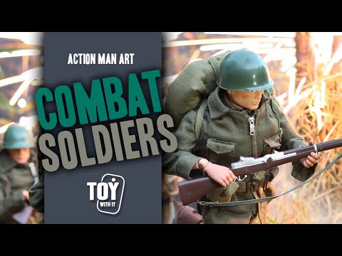 Action Man Marines avoid an explosion