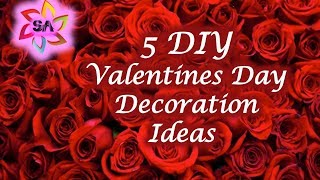 DIY 5 easy & Quick Valentines Day Decoration Ideas 2021 | Valentines Day 2021 Decor