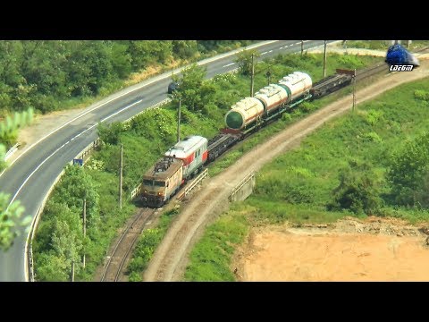 LE3400KW 43-0115-6 & LDE2100 60-1151-9 & Tren CFR MARFA Train pe/on M200 in Radna - 09 May 2018