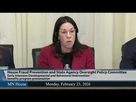 House Fraud Prevention and State Agency Oversight Policy Committee 2/23/26