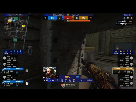 KRIMZ CLUTCH TO WIN THE GAME | BIG VS FNATIC | CSGO IEM Katowice 2022