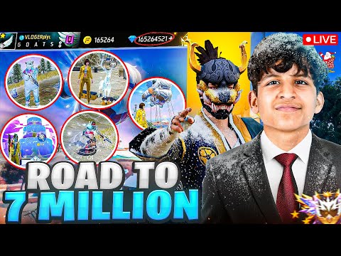 FREE FIRE WINTERLANDS SUNDAY SPECIAL !!!🔥| 7 MILLION SOON!!😍 |🔴LIVE🔴