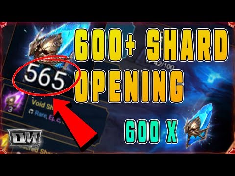 600+ SHARD OPENING! MANY LEGENDARY CHAMPIONS PULLED!!
