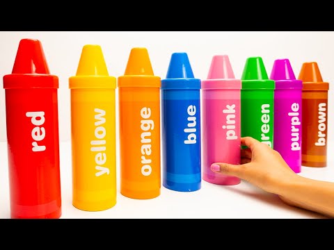 Learn Colors with Crayon Surprises | Best Toy Learning Videos for Toddlers and Kids