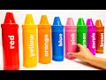 Learn Colors With Crayon Surprises Best Toy Learning Videos For Toddlers And Kids