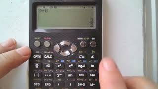 Casio fx 991EX Scientific Calculator - Changing between fraction types