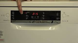 How to Tip #124 : activate or deactivate Child Button lock on Bosch Serie 4 Dishwasher