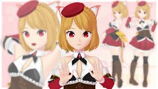 【音無し】自作3Dモデル「パピルス」動作テスト ＆ Leap Motionトラッキングテスト