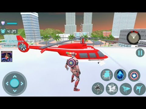 Flying Captain Superhero City Missions | Captain Robot City Battle - Android GamePlay