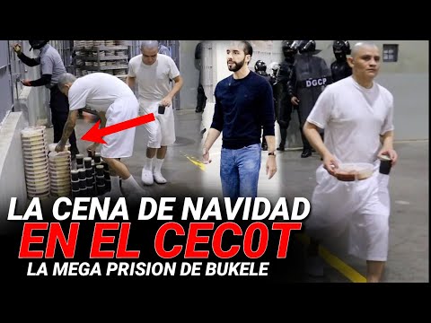 En la PRISIÓN más Grande Contruida por Nayib Bukele, Así fue la CENA DE NAVIDAD