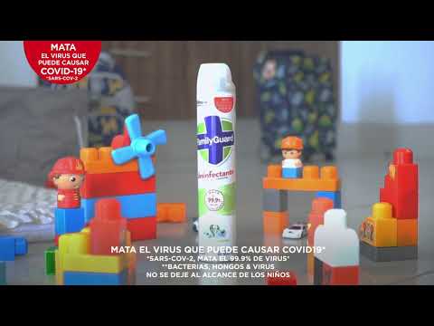 thumbnail video image 2 of Desinfectante Family Guard frescura campestre en aerosol 400 ml, 2 of 8