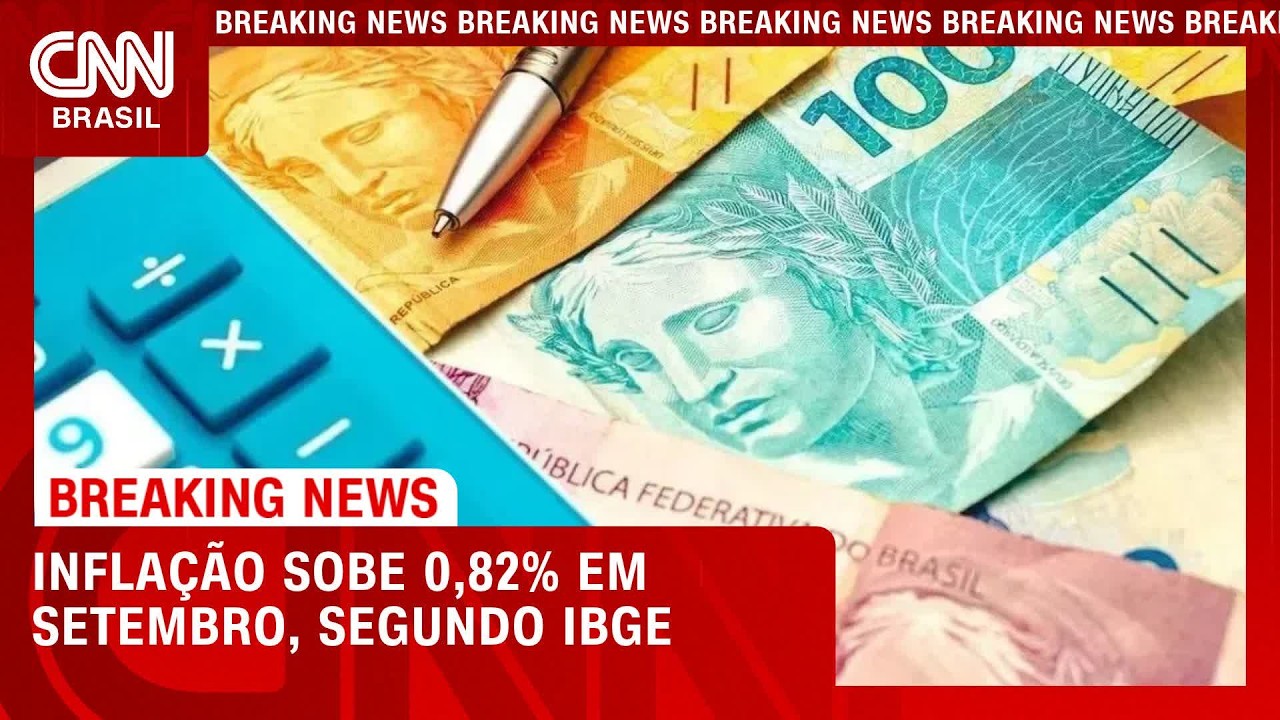 IPCA: Inflação sobe 0,82% em setembro, afirma IBGE | LIVE CNN