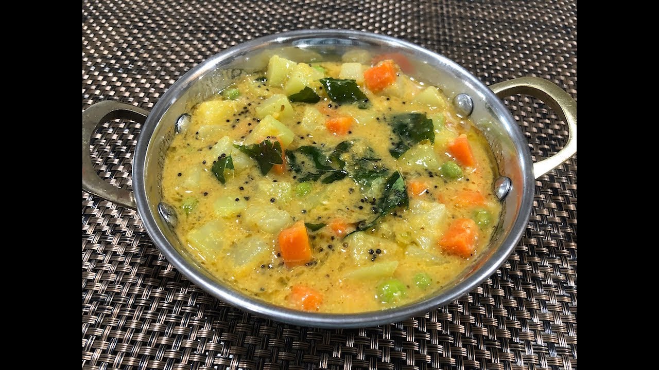 Vegetable Kootu recipe | Poricha Kootu | South Indian Kuzhambu Kootu Recipe | Poricha Kuzhambu