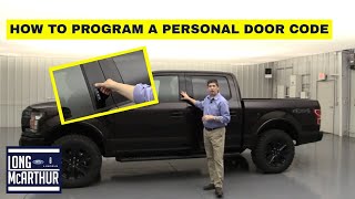 How to Program the Door Code on the Ford F-150