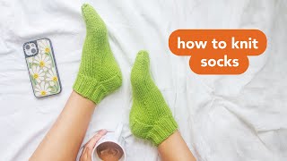 HOW TO KNIT SOCKS: The Ultimate Beginner Guide to Sock Knitting (Step-by-Step Tutorial)