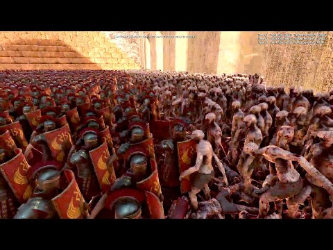 10,000 Zombie vs 10,000 Roman Soldier vs 10,000 German Soldier! - Ultimate Epic Battle Simulator 2