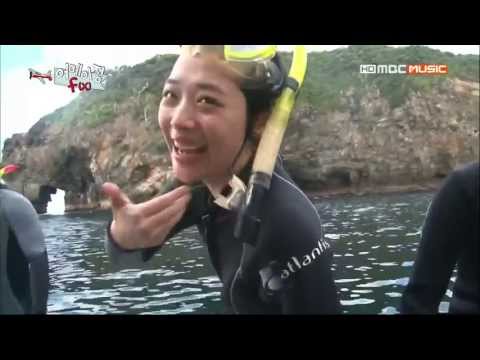 [Show] 130709 f(Amber, Sulli) - Scuba Diving [3] @ Amazing f(x) E07 [Cut]