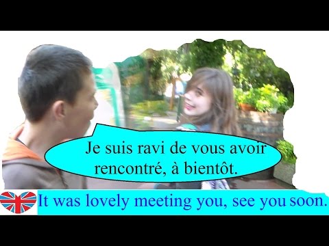 Français facile en communication - dialogue : apprendre à dire au revoir