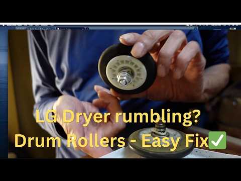 LG Dryer making noise? Drum Roller replacement fix - DLE7200WE