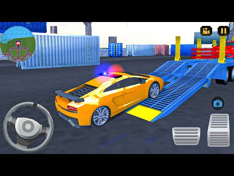 Police Luxury Car transport truck game : US Police Multi Level: Car Transport – Android Gameplay