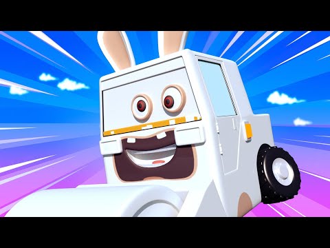 Auto garaža za djecu -  PARNI VALJAK Beba Steve je LUDI RABBID! - Tomova Lakirnica u Auto Gradu