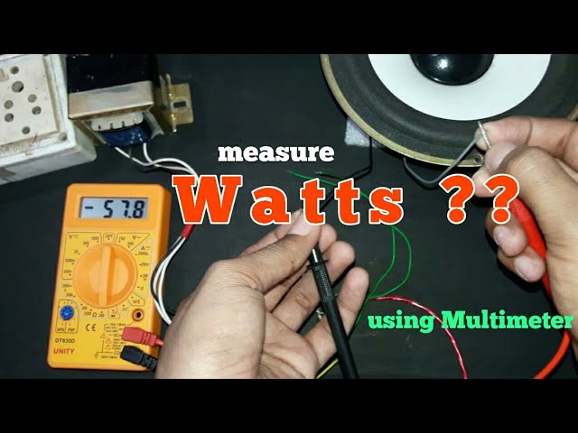 testing speaker with multimeter