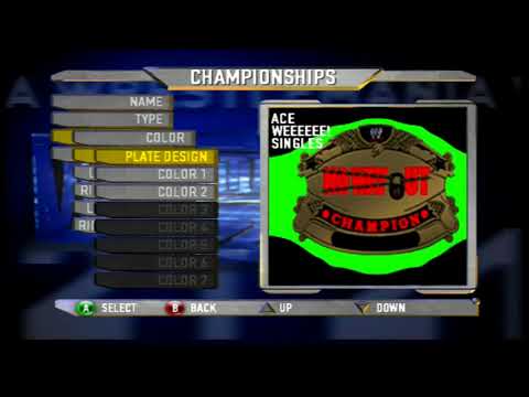 Create-A-Championship mode - WWE Wrestlemania 21 (Xbox)