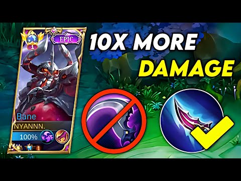 REASON WHY I CHANGE HUNTER STRIKE TO THIS.. ( BANE BEST BUILD 2023) | MLBB