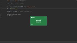 Edit Excel with Python