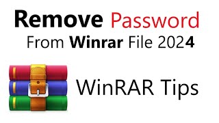 How To Remove Password From Winrar File |  RAR file password unlocker |Remove Password From rar File