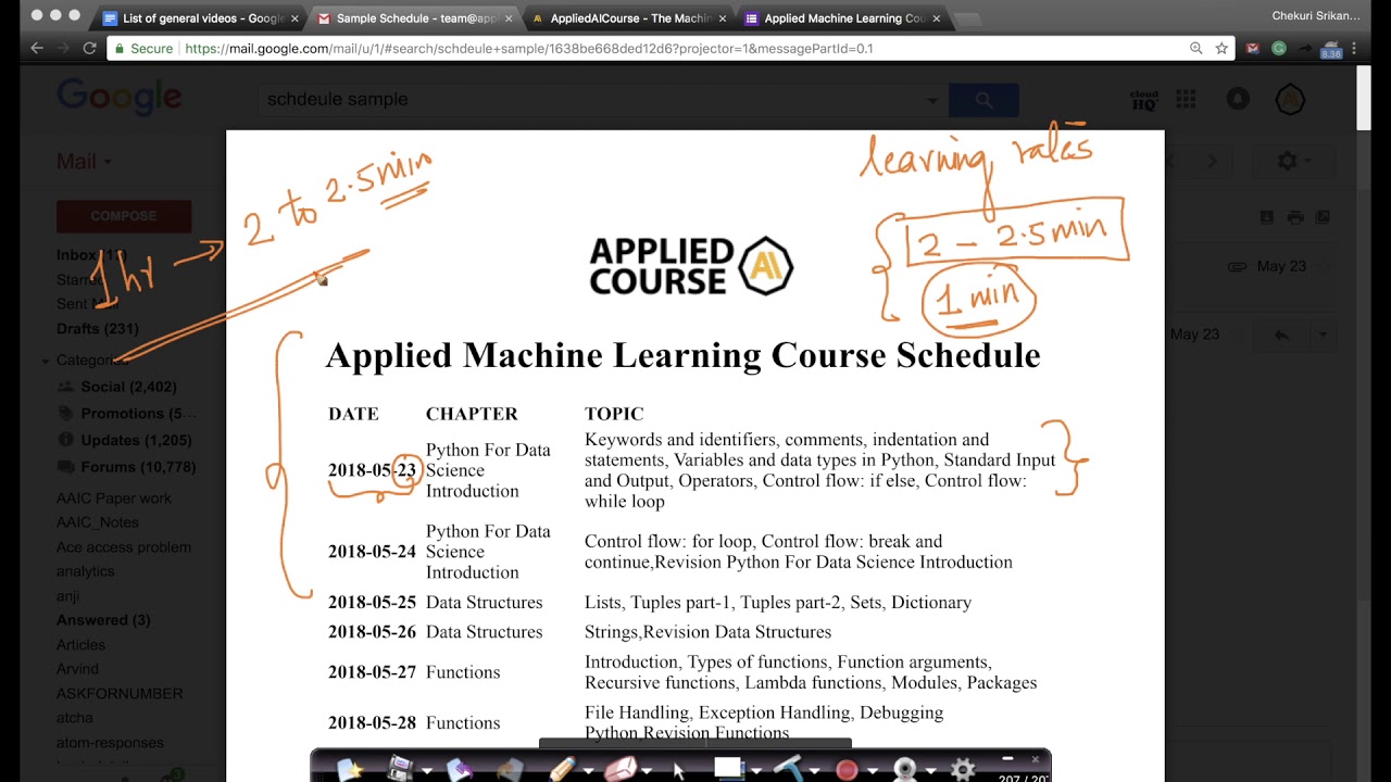 Applied Machine Learning Course Schedule | Applied AI Course